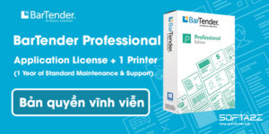 Phần mềm Bartender Professional bản quyền vĩnh viễn