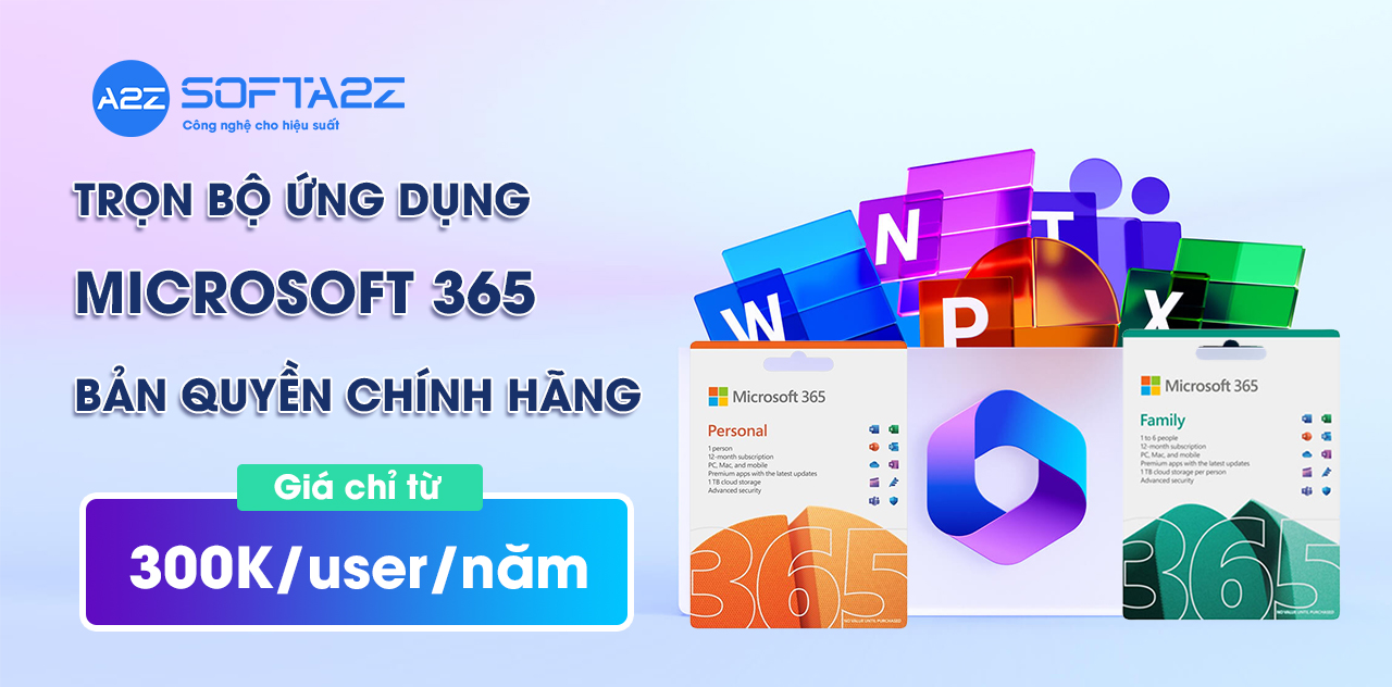Ưu đãi Microsoft 365 bản quyền giá tốt