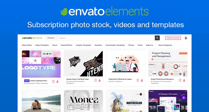 Tài khoản Envato Elements