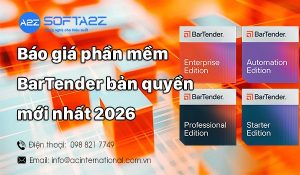 Báo giá phần mềm BarTender bản quyền 2026