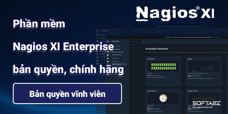 Phần mềm Nagios XI Enterprise bản quyền – Gói 100 Nodes