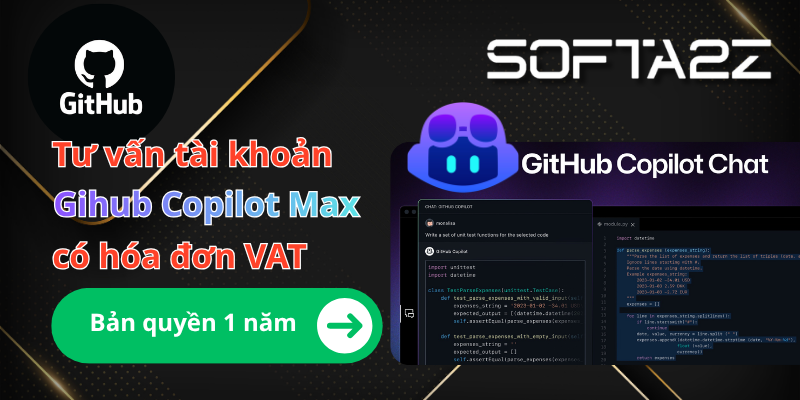 Mua Tài Khoản Github Copilot Max Chính Chủ, Có VAT | SoftA2Z