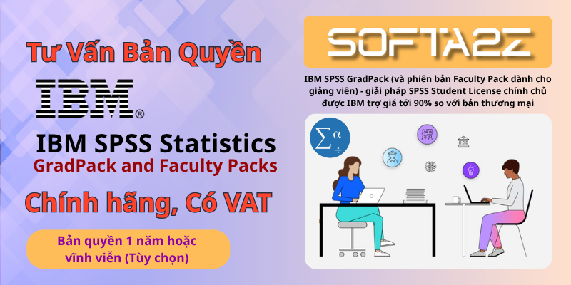 IBM SPSS GradPack Bản Quyền: Ưu Đãi Sinh Viên | SoftA2Z