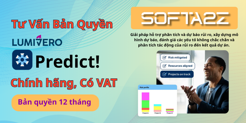 Tư vấn mua Predict! bản quyền chính hãng có VAT - Giải pháp hỗ trợ phân tích và dự báo rủi ro, xây dựng mô hình dự báo, đánh giá các yếu tố không chắc chắn
