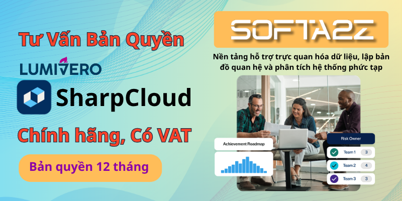 Tư vấn mua SharpCloud bản quyền chính hãng có VAT - Nền tảng hỗ trợ trực quan hóa dữ liệu, lập bản đồ quan hệ và phân tích hệ thống phức tạp