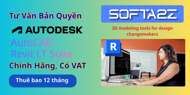 Tư vấn mua bản quyền Autodesk AutoCAD Revit LT Suite có VAT - Giải pháp kết hợp các công cụ thiết kế CAD và BIM hướng đến nhu cầu thiết kế kiến trúc