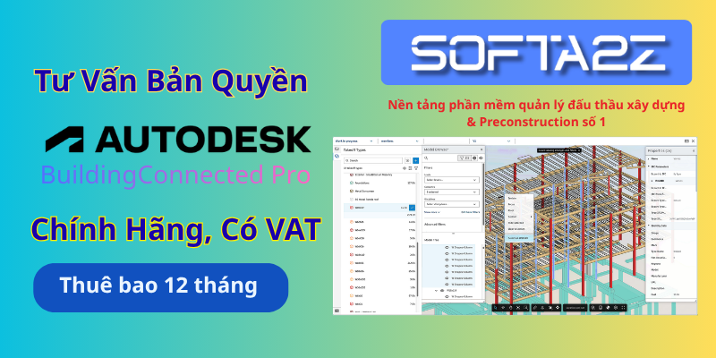 Tư vấn mua bản quyền Autodesk BuildingConnected Pro có VAT - Nền tảng phần mềm quản lý đấu thầu xây dựng & Preconstruction số 1