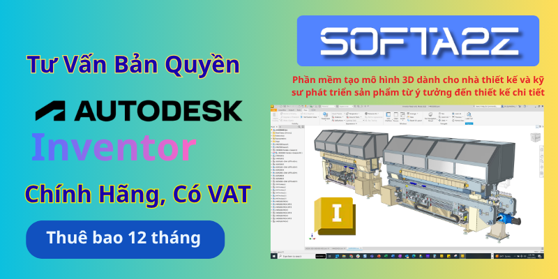 Tư vấn mua Autodesk Inventor bản quyền có VAT - Phần mềm tạo mô hình 3D dành cho nhà thiết kế và kỹ sư phát triển sản phẩm từ ý tưởng đến thiết kế chi tiết