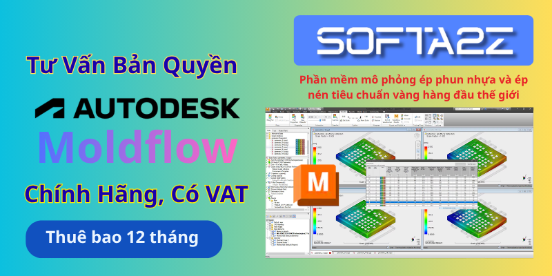 Tư vấn mua bản quyền Autodesk Moldflow có VAT - Phần mềm mô phỏng ép phun nhựa và ép nén tiêu chuẩn vàng hàng đầu thế giới