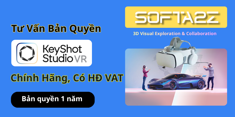 Tư vấn mua bản quyền KeyShot Studio VR có VAT - Giải pháp hỗ trợ khám phá và cộng tác trực quan trong không gian 3D