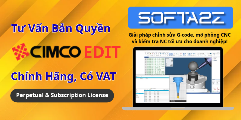 CIMCO Edit Bản Quyền Chính Hãng Có VAT - Giải pháp chỉnh sửa G-code, mô phỏng CNC và kiểm tra NC tối ưu cho doanh nghiệp!