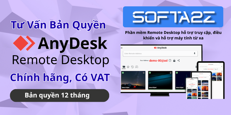 Tư Vấn AnyDesk Bản Quyền Chính Hãng Có VAT - Phần mềm Remote Desktop hỗ trợ truy cập, điều khiển và hỗ trợ máy tính từ xa