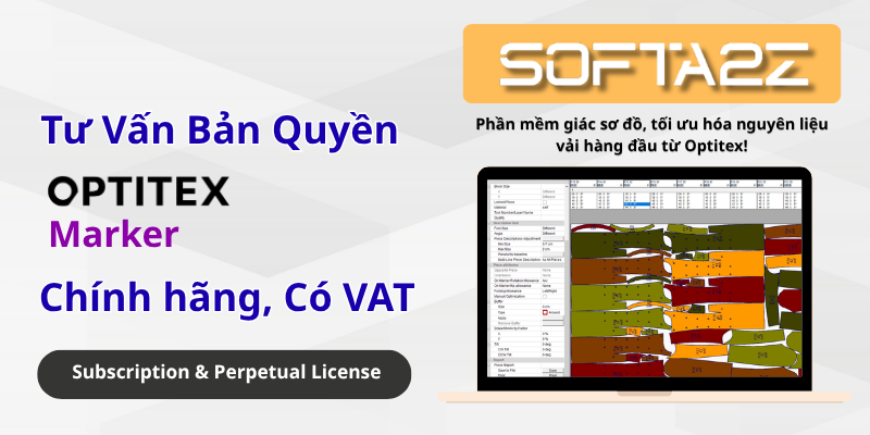 Optitex Marker Bản Quyền Chính Hãng Có VAT - Phần mềm giác sơ đồ, tối ưu hóa nguyên liệu vải hàng đầu từ Optitex!