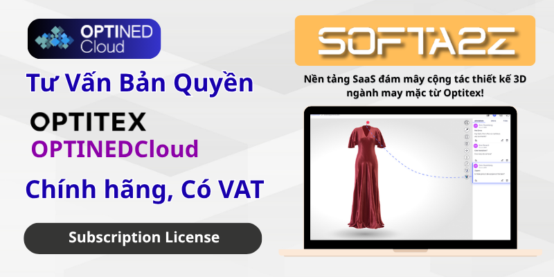 OPTINEDCloud Bản Quyền Chính Hãng Có VAT - Nền tảng SaaS đám mây cộng tác thiết kế 3D ngành may mặc từ Optitex!