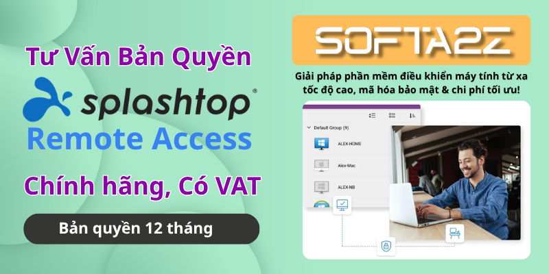 Splashtop Remote Access Bản Quyền Chính Hãng Có VAT - Giải pháp phần mềm điều khiển máy tính từ xa tốc độ cao, mã hóa bảo mật & chi phí tối ưu!
