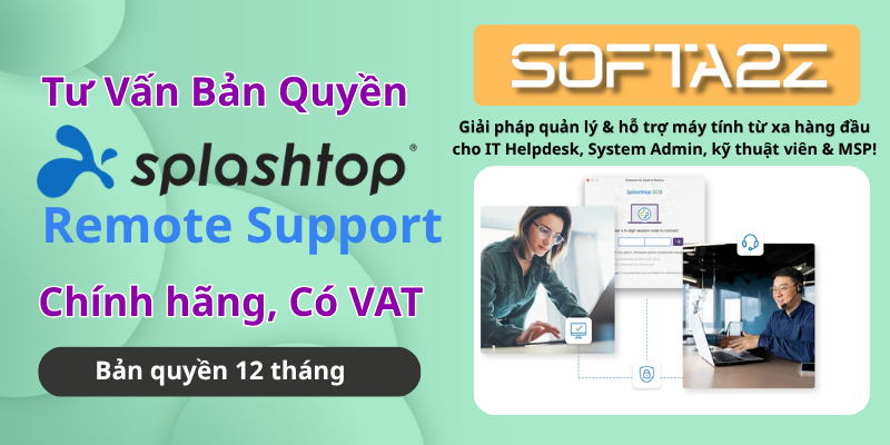 Splashtop Remote Support Bản Quyền Chính Hãng Có VAT - Giải pháp quản lý & hỗ trợ máy tính từ xa hàng đầu cho IT Helpdesk, System Admin, kỹ thuật viên & MSP!
