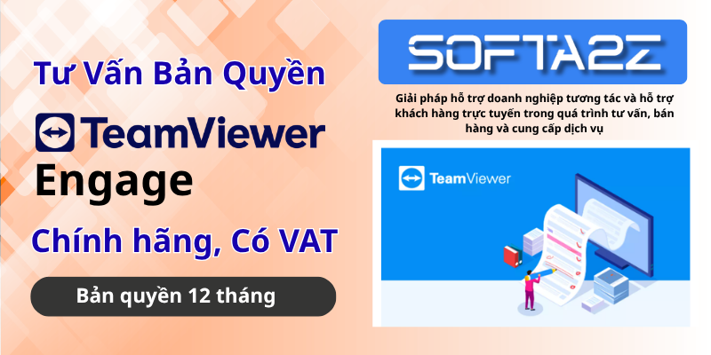 TeamViewer Engage Bản Quyền Chính Hãng Có VAT - Giải pháp hỗ trợ doanh nghiệp tương tác và hỗ trợ khách hàng trực tuyến trong quá trình tư vấn, bán hàng và cung cấp dịch vụ